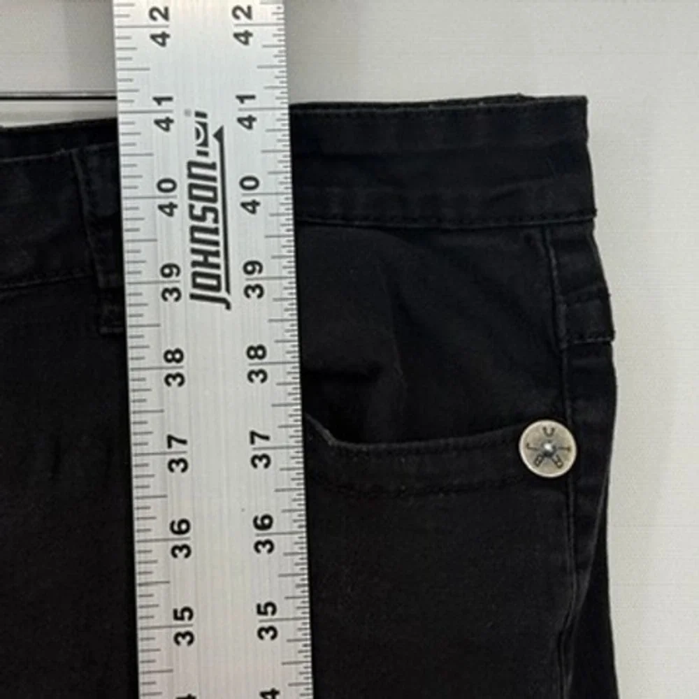 True Religion Johnny Super Pants Mens 38 Black Vintage Goth Grunge Punk Skater